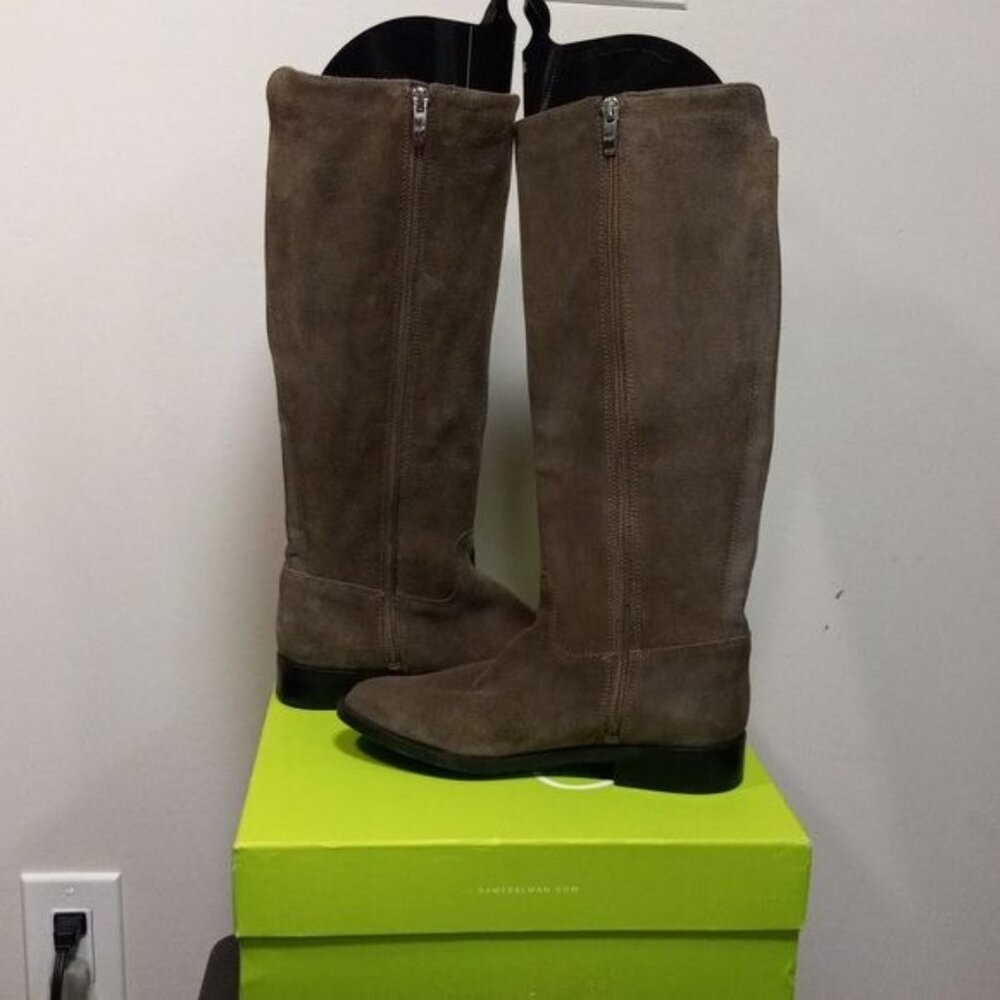 Mark Fisher Qmsecrit Studded Western Prairie Suede High Equestrian Boots 6M - Picture 10 of 14